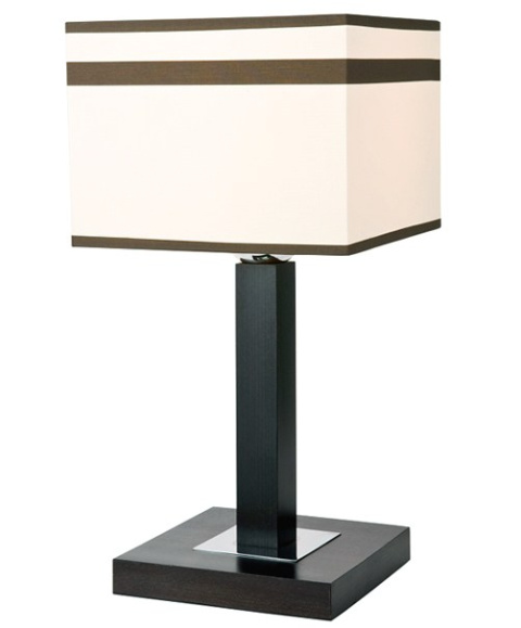1 LAMPKA NOCNA DARIA WENGE ABAŻUR KREMOWY 1 LAMPKA NOCNA DARIA WENGE ABAŻUR KREMOWY