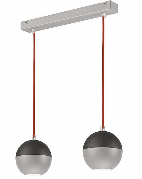 2 LISTWA NA LINKACH AMANDA BALL KULE LOFT SREBRNY / GRAFIT 2 LISTWA NA LINKACH AMANDA BALL KULE LOFT SREBRNY / GRAFIT
