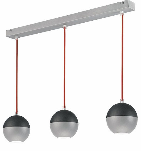 3 LAMPA AMANDA DUŻE KULE BALL LISTWA LOFT SREBRNY / GRAFIT 3 LAMPA AMANDA DUŻE KULE BALL LISTWA LOFT SREBRNY / GRAFIT