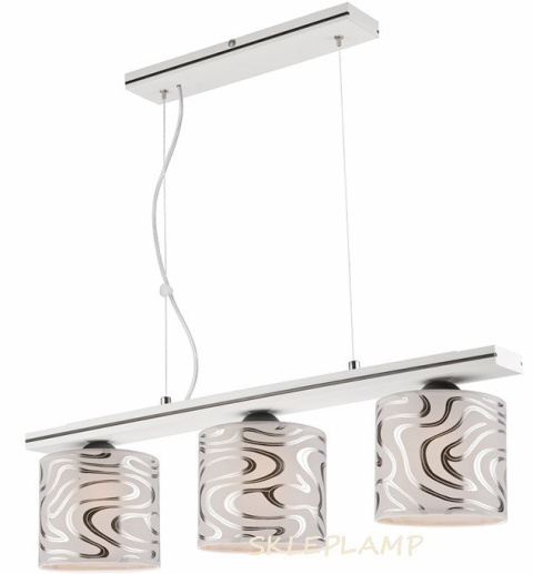 3 LAMPA DREWNIANA SOFIA BIAŁA ABAŻUR 3 LAMPA DREWNIANA SOFIA BIAŁA ABAŻUR