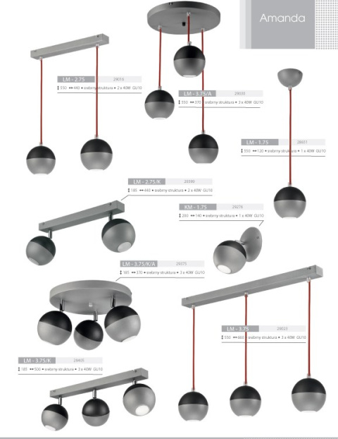 3 LAMPA AMANDA DUŻE KULE BALL LISTWA LOFT SREBRNY / GRAFIT 3 LAMPA AMANDA DUŻE KULE BALL LISTWA LOFT SREBRNY / GRAFIT