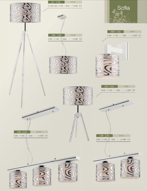 3 LAMPA DREWNIANA SOFIA BIAŁA ABAŻUR 3 LAMPA DREWNIANA SOFIA BIAŁA ABAŻUR