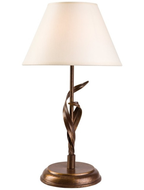 1 LAMPKA NOCNA ALEKSIS BRĄZOWA MIEDZIANA Z KREMOWYM ABAŻUREM 1 LAMPKA NOCNA ALEKSIS BRĄZOWA MIEDZIANA Z KREMOWYM ABAŻUREM