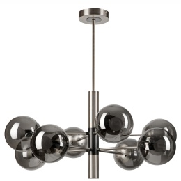 SUPER PROMOCJA!! Lampa sufitowa 8-punktowa srebrna ROLLO E14