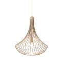 Lampa wisząca BALERINA druciana BEŻ 1-punktowa E27
