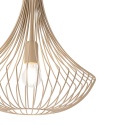 Lampa wisząca BALERINA druciana BEŻ 1-punktowa E27