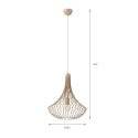 Lampa wisząca BALERINA druciana BEŻ 1-punktowa E27