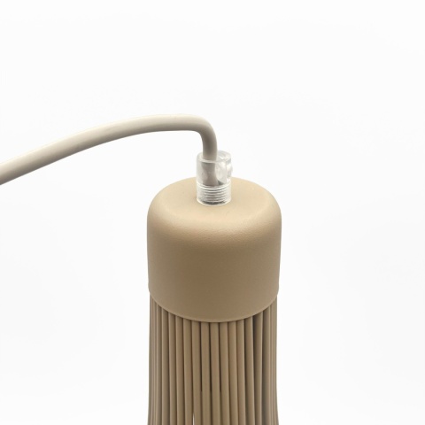 Lampa wisząca BALERINA druciana BEŻ 1-punktowa E27