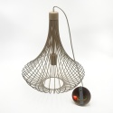 Lampa wisząca BALERINA druciana BEŻ 1-punktowa E27