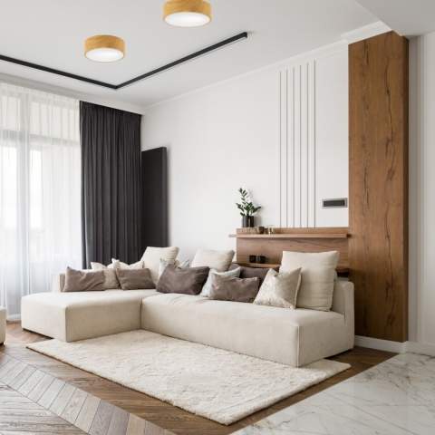 Lampa DANTE plafon sufitowy 1-punktowy 26 cm imitacja drewna E27