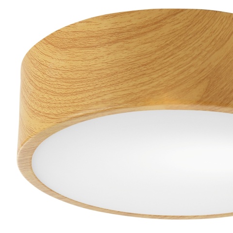 Lampa DANTE plafon sufitowy 1-punktowy 26 cm imitacja drewna E27