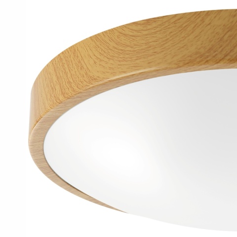 Lampa JONAS plafon sufitowy 2-punktowy 36 cm imitacja drewna E27