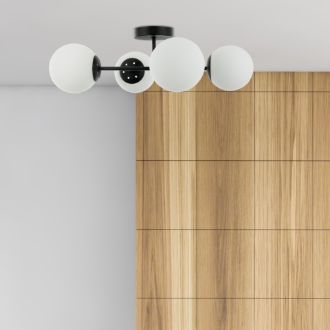 Lampa sufitowa 4-punktowa MADDIE E14 - CZARNA