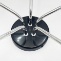 Lampa sufitowa LUCERO 5-punktowa CHROM/CZARNY E27 srebrne abażury