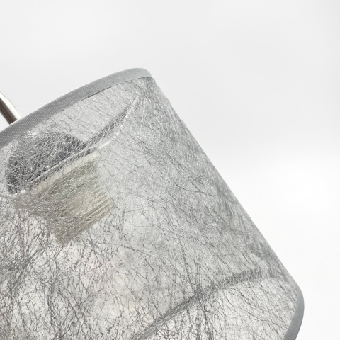 Lampa sufitowa LUCERO 5-punktowa CHROM/CZARNY E27 srebrne abażury