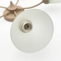Lampa sufitowa ARCO 5-punktowa BEŻOWA E27 transparentne klosze
