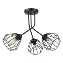 Lampa sufitowa ESTRELLA 3-punktowa E27 - klosze metalowe DIAMENT