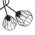 Lampa sufitowa ESTRELLA 3-punktowa E27 - klosze metalowe DIAMENT