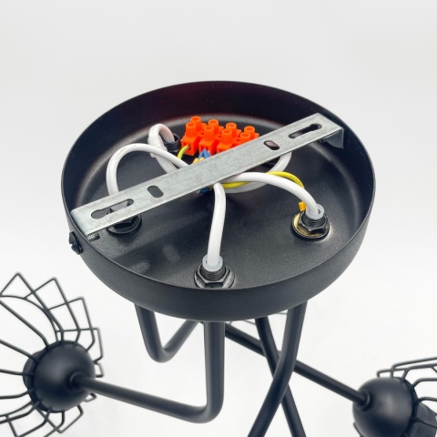 Lampa sufitowa ESTRELLA 5-punktowa E27 - klosze metalowe DIAMENT