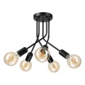 Lampa sufitowa ESTRELLA 5-punktowa CZARNY E27