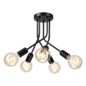 Lampa sufitowa ESTRELLA 5-punktowa CZARNY E27