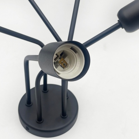 Lampa sufitowa ESTRELLA 5-punktowa CZARNY E27