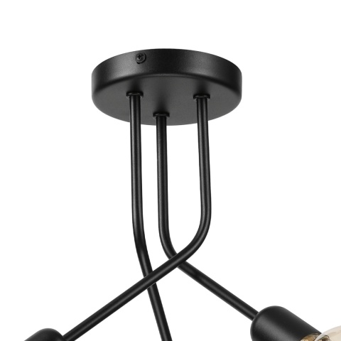 Lampa sufitowa ESTRELLA 3-punktowa CZARNY E27