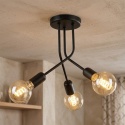 Lampa sufitowa ESTRELLA 3-punktowa CZARNY E27