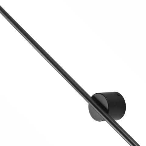 Nowoczesny kinkiet CZARNY 1- punktowy LANA LED 4000K 120CM Lampa ścienna