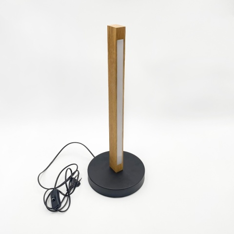 Nowoczesna lampa podłogowa VERDE dąb - z reg. jasności LED 10W LED 3000K SENSOR