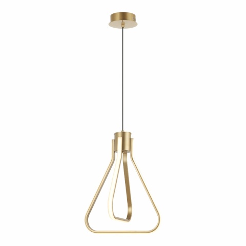 Nowoczesna lampa sufitowa ZING - dwa panele LED - ZŁOTA