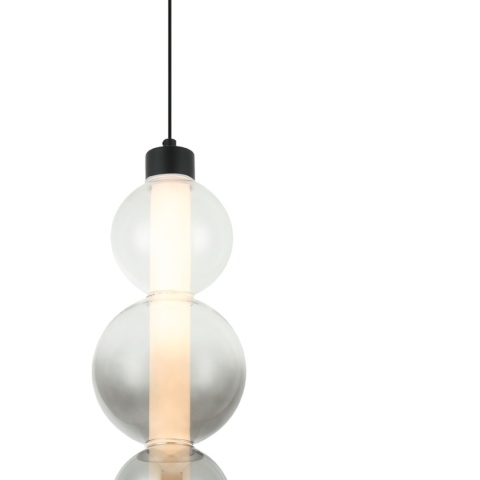 Nowoczesna lampa sufitowa LUMMI LED - gradientowe szkło + moduł LED