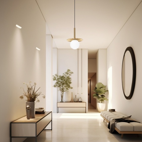 Nowoczesna lampa wisząca CHITA - złota, szklane klosze G9