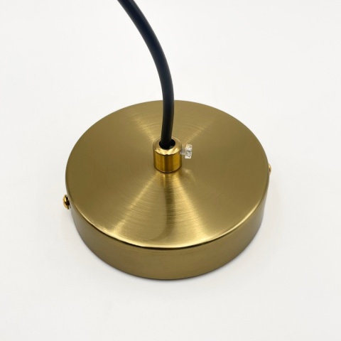 Nowoczesna lampa wisząca CHITA - złota, szklane klosze G9