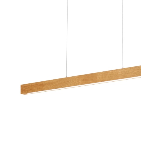 Nowoczesna lampa wisząca VERDE dąb - z reg. jasności 18W LED 3000K SENSOR