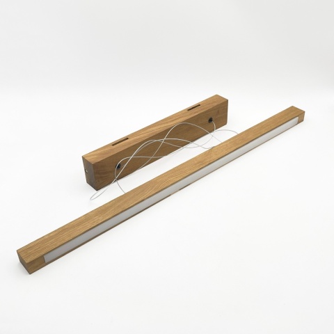 Nowoczesna lampa wisząca VERDE dąb - z reg. jasności 18W LED 3000K SENSOR