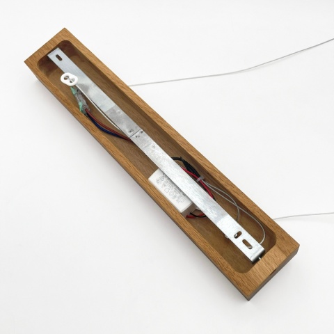 Nowoczesna lampa wisząca VERDE dąb - z reg. jasności 18W LED 3000K SENSOR