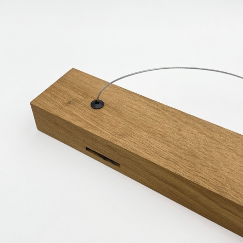 Nowoczesna lampa wisząca VERDE dąb - z reg. jasności 18W LED 3000K SENSOR