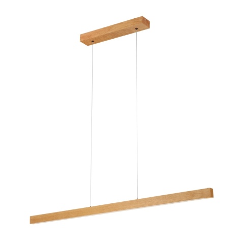 Nowoczesna lampa wisząca VERDE dąb - z regulacją jasności 18W LED 3000K