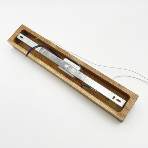 Nowoczesna lampa wisząca VERDE dąb - z regulacją jasności 18W LED 3000K