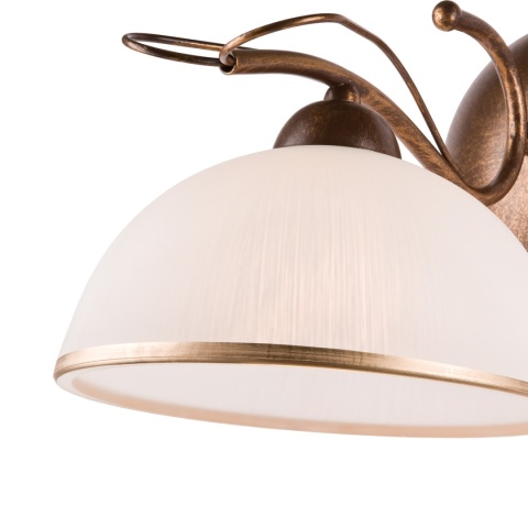Lampa ścienna COBRA kinkiet 1-punktowy BRĄZ E27
