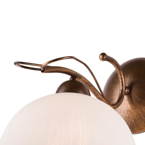 Lampa ścienna COBRA kinkiet 1-punktowy BRĄZ E27