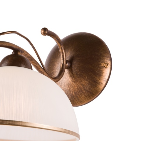 Lampa ścienna COBRA kinkiet 1-punktowy BRĄZ E27