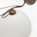 Lampa ścienna COBRA kinkiet 1-punktowy BRĄZ E27