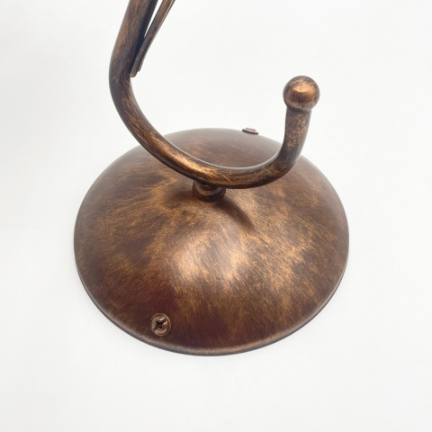 Lampa ścienna COBRA kinkiet 1-punktowy BRĄZ E27