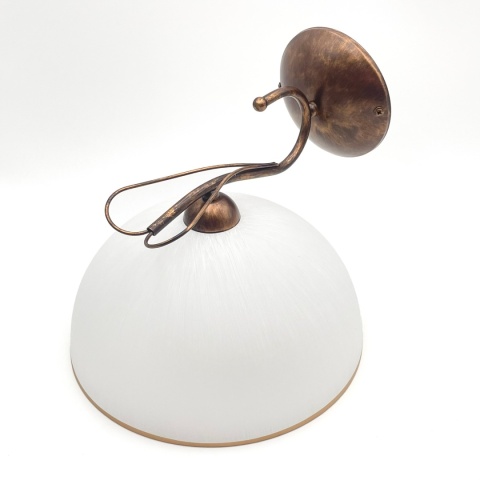 Lampa ścienna COBRA kinkiet 1-punktowy BRĄZ E27