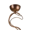 Lampa wisząca COBRA 1-punktowa BRĄZ E27