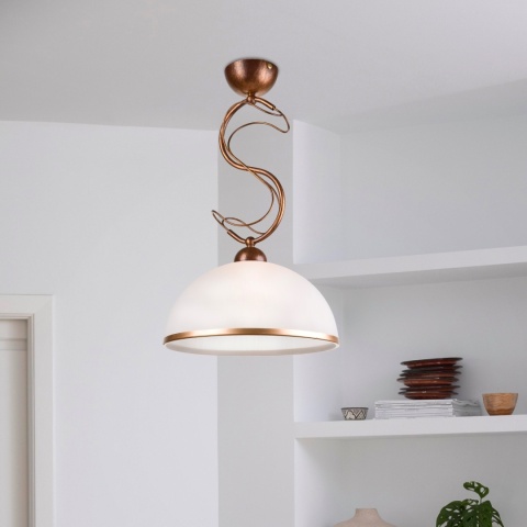 Lampa wisząca COBRA 1-punktowa BRĄZ E27