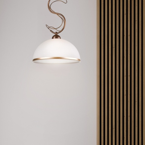 Lampa wisząca COBRA 1-punktowa BRĄZ E27