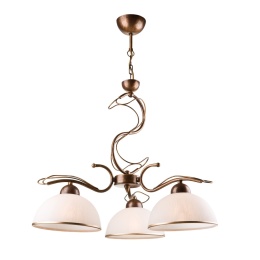 Lampa wisząca COBRA żyrandol 3-punktowy BRĄZ E27